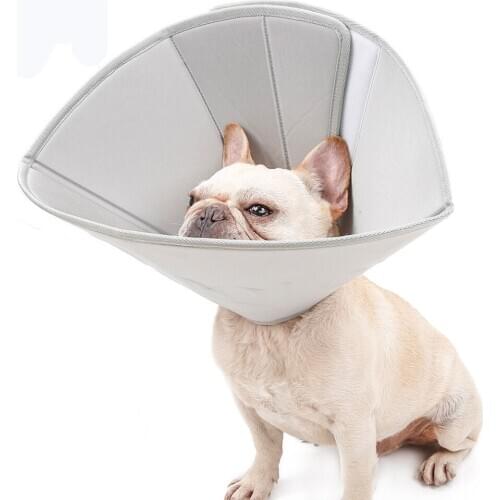 LeChong Pet collar dog Anti-bite and scratching neck collar Velcro cat collar protection Pet medical protective equipment