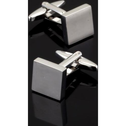 XK476 Superior quality Wedding Cufflinks Brand Designed Slivery Cufflink For Mens Gifts Laser Engraved