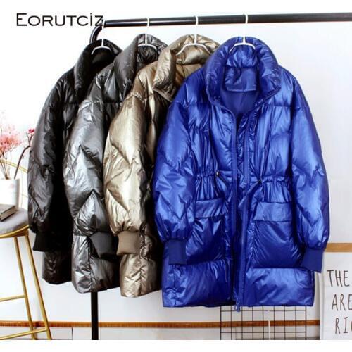 SEDUTMO Winter Long Duck Down Jackets Women Warm Oversize Coat Autumn Slim Casual Puffer Jacket ED1065