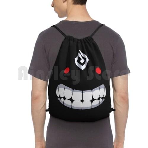 The Black Spirit Backpack Drawstring Bag Riding Climbing Gym Bag Bdo Black Desert Online Black Spirit Mmo Japanese Korean