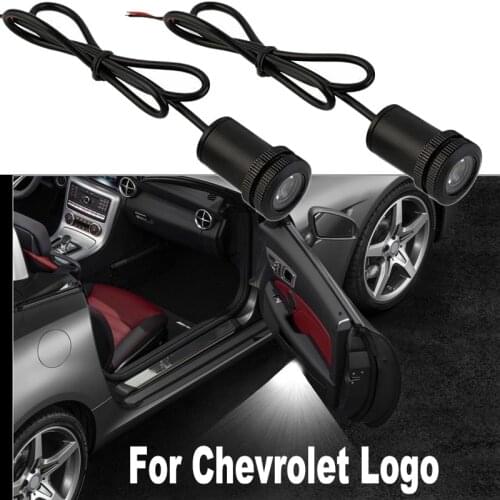 2-4pcs For Chevrolet Cruze Malibu Aveo Trax Spark Orlando Sonic Hatchback Lova Sail Welcome Lamp Logo Ghost Projector Door Light