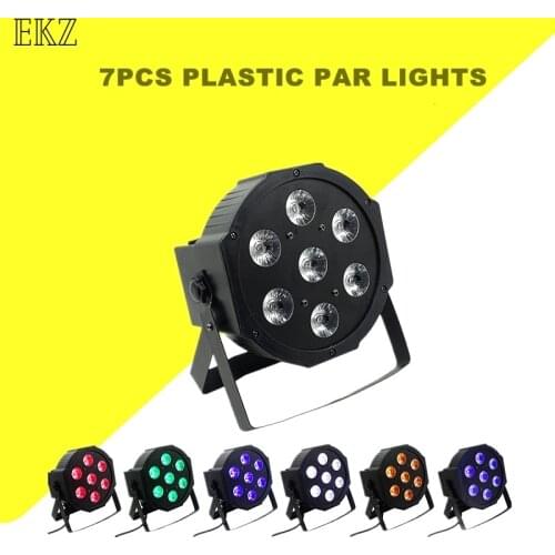 LED Par 7x12W RGBW 4IN1 Lighting Professional For Stage Effec Atmosphere Of Disco DJ Music Party Club Dance Floor