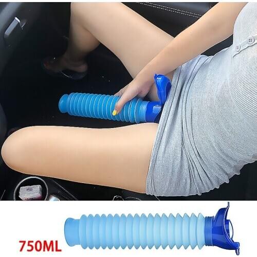 750ML Universal Car Emergency Urinal Tool Outdoor Portable Reusable Mini Toilet For Travel Camp Hiking Potty Children Training