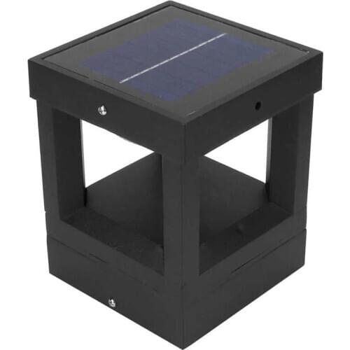 Solar Pillar Lamp Waterproof Die-Casting Aluminum Lawn Light for Garden Courtyard Pathway Outdoor Lighting