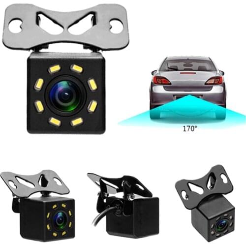 Waterproof Rear View Camera 8/12 LED 170 Degree Wide Angle Night Vision Parking Monitor for Android Car Radio Multimedia Player