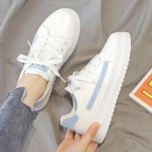 New Women Sneaker White Shoe Designer Vulcanize for Girl Casual Footwear Flat Female Platform