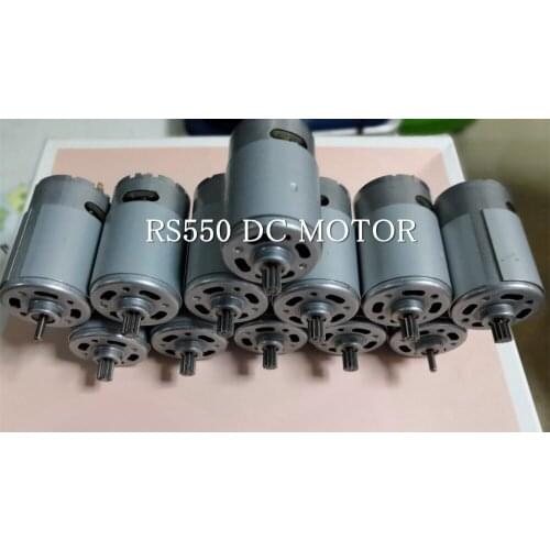 1PCS 6V 6000RPM 12V12000RPM 550 DC motor,with 11T gear