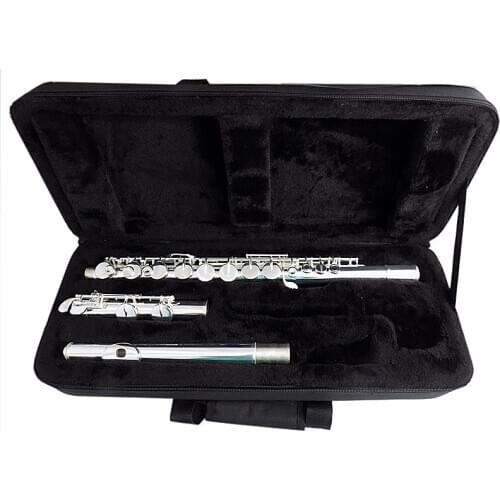 16 closed holes Alto Flute Cupronickel Metal Flutes in Line G-Pitch with Foambody Case Flutes Western musical instruments