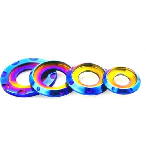2pcs M6 M8 M10 titanium alloy fancy step motorcycle gasket washer