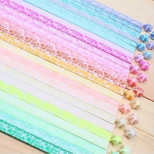 Lucky Star Luminous Handcraft Origami Paper Strip Folding Golw In The Dark Wedding Party Decor DIY Gift #249097