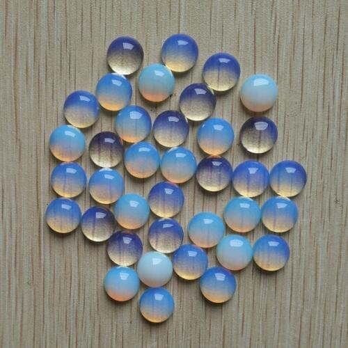 2018 fashion hot selling high quality opal stone round cab cabochon beads for jewelry Accessories 10mm wholesale 50pcs/lot free