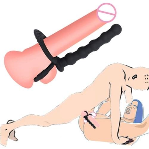 Anal Butt Plug Prostate Massager Delay Ejaculation Sex Toys For Couples Men Gays Silicone Cock Rings Anus Beads Dildo Massage