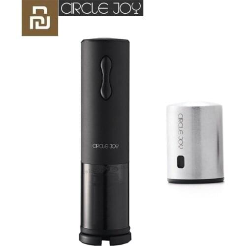 Youpin Circle joy Automatic Red Wine Bottle Opener Electric Corkscrew Foil Cutter Cork Out Tool For Home Use