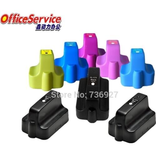 8X Compatible ink Cartridge For HP177 hp 177 , suit for Photosmart 3210v 8238 8250 C5140 C5150 D7160 D7360 3313 inkjet printer