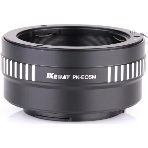 KECAY PK-EOSM Lens Mount Adapter for Pentax K PK Mount Lens to Canon EF-M Mount Mirrorless Camera 4