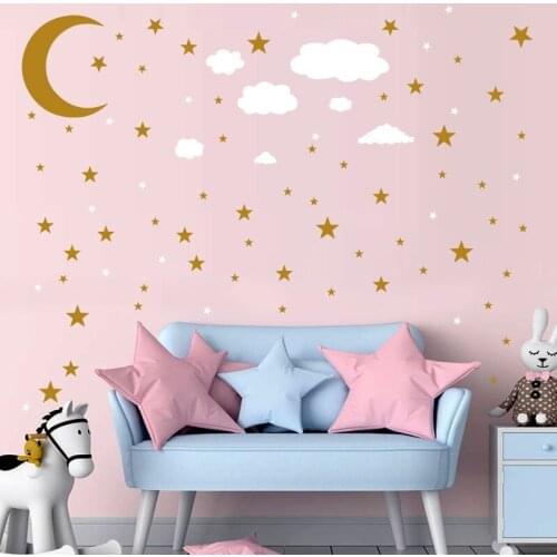 Cartoon Wall Stickers for Kids Rooms Decoration Nursery Wall Decal Children Bedroom Sofa Backdrop Mural Home Decor Art Wallpaper