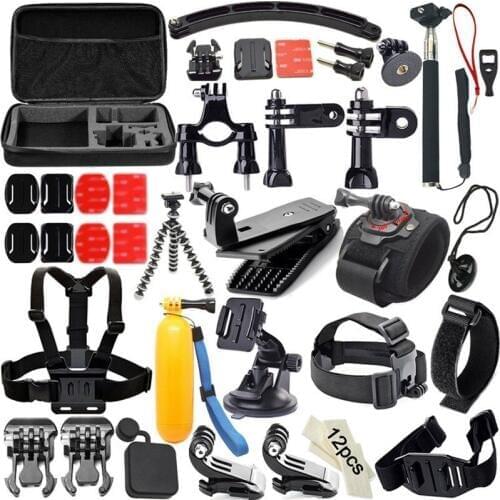 Gopro Accessories Kit for Gopro Hero 6 5 4 3 Session Set for Xiaoyi 4K SJCAM EKEN and other Action Cameras 12A