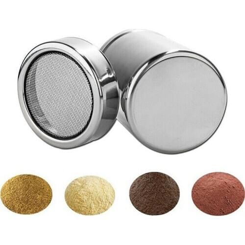 Stainless Steel Chocolate Cocoa Flour Sifter Kitchen Spices Herb Fine Mesh Sugar Powder Sifter Tool For Coffee Maker Cake Baking