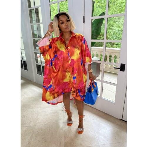 Polyester New Fashion African Dresses For Women Summer Autumn Dashiki Africa Style Print Rich Bazin Dashiki Top Midi Dress