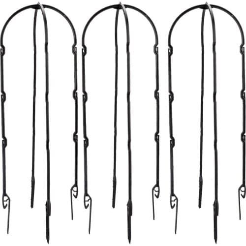 Pot Frame Plant Support Frames Climbing Trellis Cage Rack Trees Durable Flexible Gardening Tools Garden Natural U-Hoops Bamboo