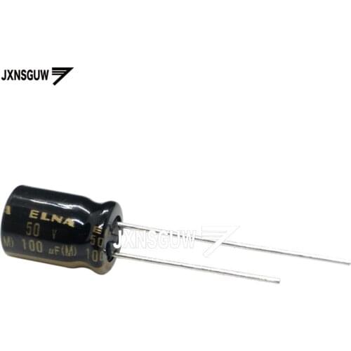 20PCS Original ELNA RA3 50V100UF 8X11.5MM audio Aluminum electrolytic capacitor 100uF/50V 85 degrees 50v 100uF