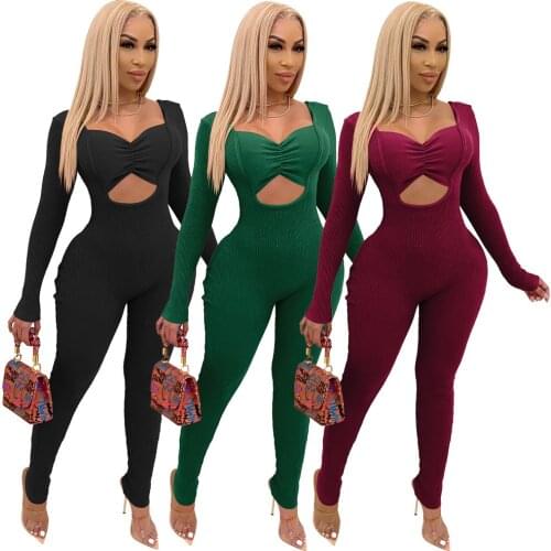 Adogirl Autumn Women Warm Velvet Jumpsuit Long Sleeve Hot Sexy Outfit Elegant Night Party Bodycon Jumpsuit Streetwear Female Ove