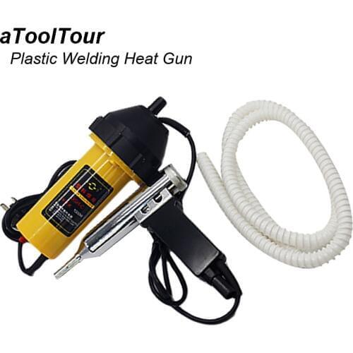 1000W Hot Air Gun for Plastic PP PE ABS PVC Welding Adjustable Temperature Heat Guns Welding Torch Gun with Nozzle Hose Kit
