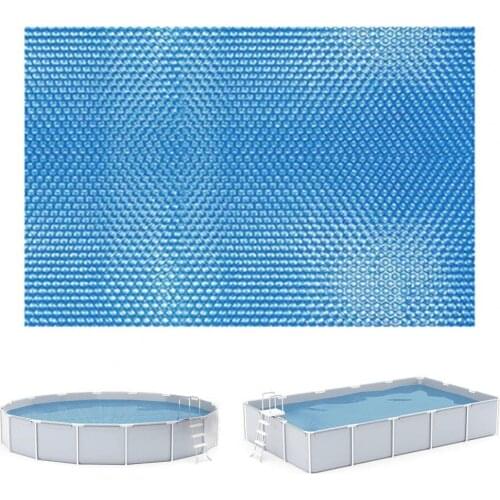 Practical Pool Cover Solid Color Dustproof PVC Family Pool Cover Heat Insulation Film Indoor Outdoor Swimming Pool Accessories