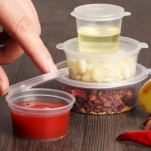 Transparent Seasoning Boxes Tomato Sauce Boxes Salad Dressing Cases Cheese Packing Cases Fast Food Kitchen Utensils Sauce Ware