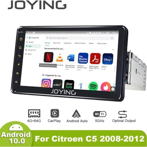 7inch/8.8inch Single Din Android10 Radio for Citroen C4 C5 Navigation Carplay GPS DSP SPDIF Subwoofer Bluetooth 5.1 Split-screen