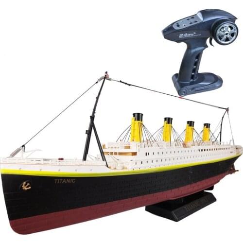 RC Boat 1:325 Titanic Sea Grand Cruise Ship 3D Titanic Remote Control Boat High Simulation RC Ship Model Toys Use for 1 hour