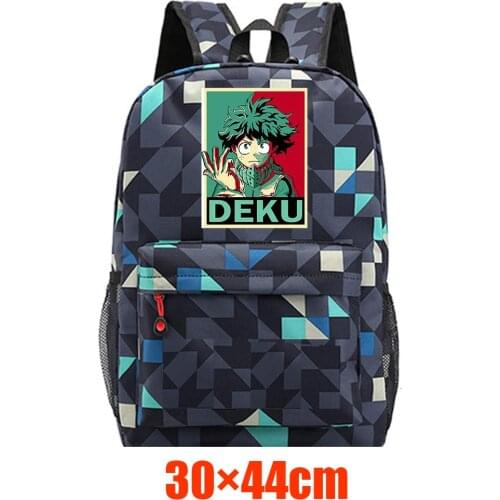 Backpack Anime My Hero Academia Canvas Schoolbag Casual Packsack High Quality Teenger Unisex Student Travel Laptop Bag