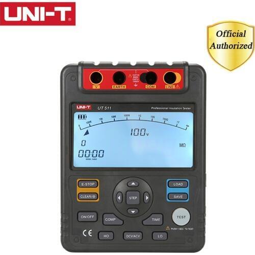UNI-T UT511 1000V 10Gohm Digital Insulation Resistance Testers UT511 Voltmeter Auto Range Megger