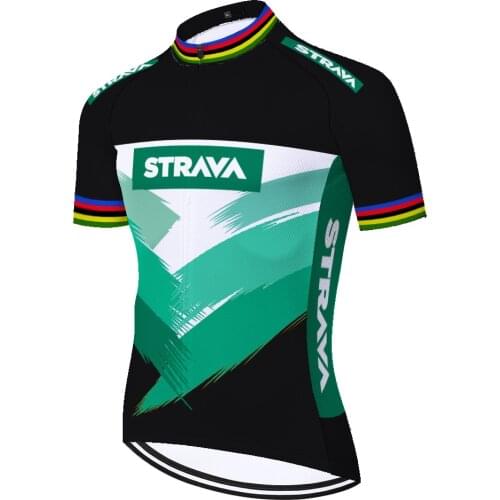 ProTeam Strava cycling jersey summer quick dry breathable bike jersey short sleeve mallot ciclismo hombre verano 2021