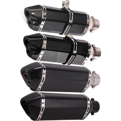 370mm Motorcycle Exhaust Muffler Escape Full System Slip-On For YAMAHA TMAX T-MAX 500 530 TMAX530 TMAX500 Z900 Z800 Z750 ZX10R