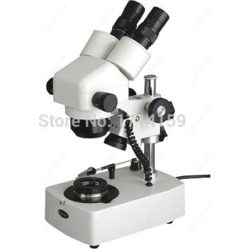 Jewelry Gem-AmScope Supplies 10X-40X Darkfield Jewelry Gem Stereo Zoom Microscope
