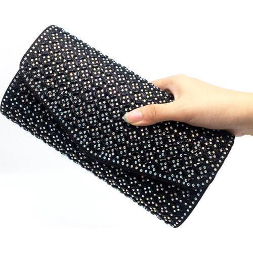 Women Evening Bags Handbag Luxury Designer Rhinestone Crystal Clutch Evening Bags for Womens Wedding Party Bag Purse Bolsas
