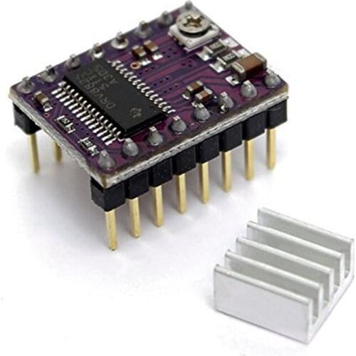 Stepstick Drv8825 For RAMPS Stepper Motor Driver HeatSink Part 3D Printers Parts Heat Sink 4 Layer PCB Purple Board