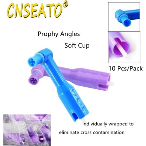 10 Pcs Dental Polishing Prophy Angles Latex Free Supplies Polisher Disposable Soft Cup Dentistry Accessories Dentist Polish Tool