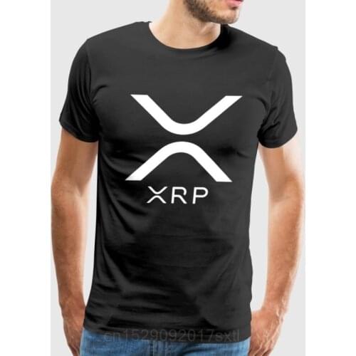 100% O-neck Custom Printed Men T shirt Ripple XRP New Logo Crypto Currency Bitcoin Hodl Women T-Shirt