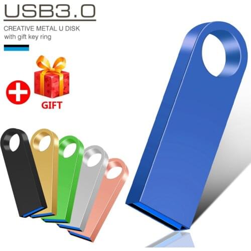 100% real capacity mini USB 3.0 Flash Drive 8GB 16GB 32GB 64GB 128GB Black Pen drive Waterproof Pendrive Silver USB Memory Stick