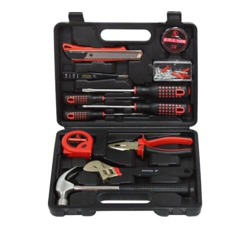 13pcs/set Home Repair Sets Hand Tools Screwdrivers Sets Wrench Pliers Tape measure Household Combination Tool Kits Box