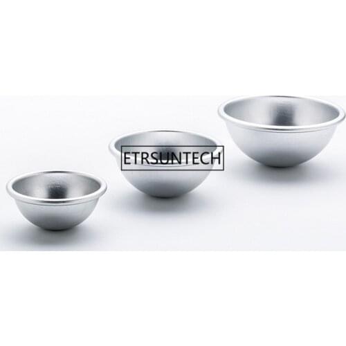 200pcs Semicircle Aluminum Alloy Bath Bomb Molds Ice Cream DIY Cake Bathing Mold Ball Tool Accessories