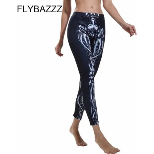 2019 Print Unique Fitness Yoga Sports Leggings For Women Sports Tight Black Yoga Leggings Yoga Pants Woman Running Pants Tights