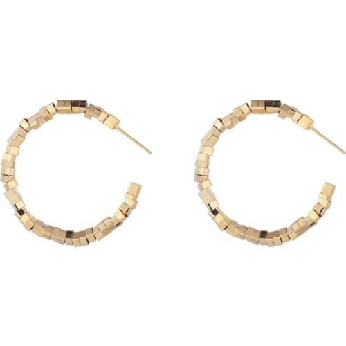 2021Fashion new creative design small square Earrings advanced sense show thin temperament elegant high quality Earrings