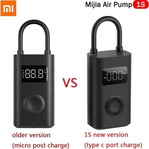 2021 Xiaomi Mijia Portable Electric Air Compressor 1S Air Pump Tire Sensor Mi Inflatable Treasure for Motorcycle Car Soccer