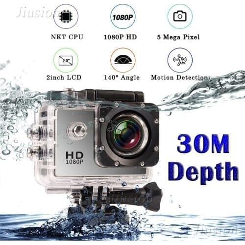 30M Waterproof Full HD 1080P Mini Camera Sport Action Camcorder Outdoor go pro 2" Screen Helmet Micro Cam Video DV DVR Recorder