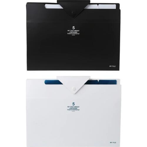 5 layer Expanding File Folder Organ Bag A4 Organizer Paper Hold Document Folder