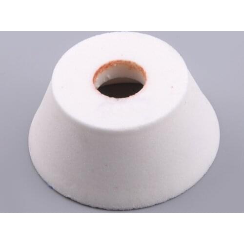 3" 75mm White Corundum Ceramic Angle Grinding Wheel Cup Abrasive for Metal 80 Grit