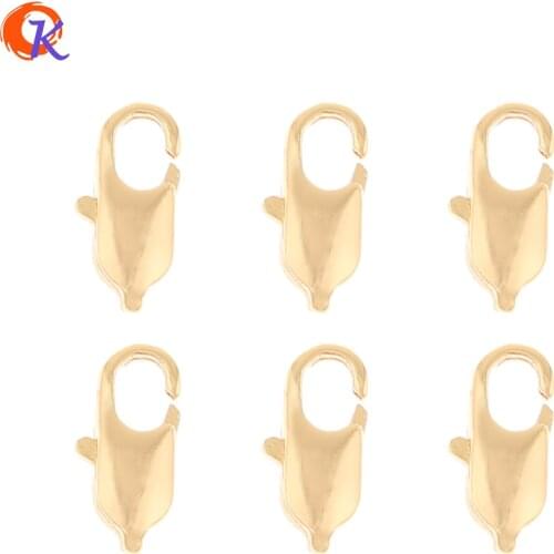 Cordial Design 100Pcs 6*12MM Jewelry Accessories/Connectors For Necklace/Jewelry Findings/Genuine Gold Plating/Hand Made/Hooks